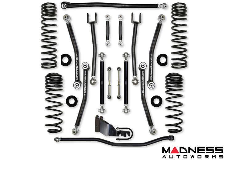 Jeep Wrangler JL Lift Kit - Rock Krawler - 4.5in X Factor (No Limits) - Diesel - 2020+ Jeep Wrangler JL Lift Kit - Rock Krawler - 4.5in X Factor (No Limits) - Diesel - 2020+